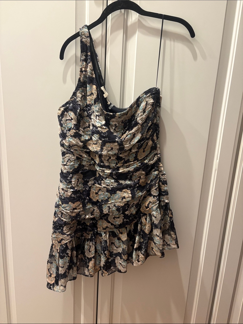 LOVE SHACK FANCY One Shoulder Zietta Mini Dress